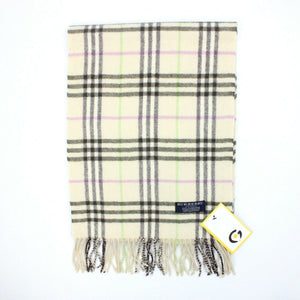 Womens BURBERRY 00s Nova Check Scarf | Cream