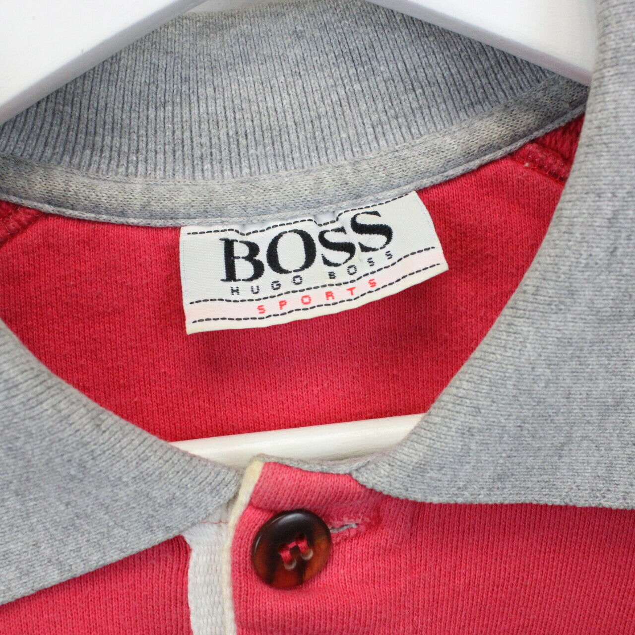 HUGO BOSS 90s Polo Shirt Pink | Large
