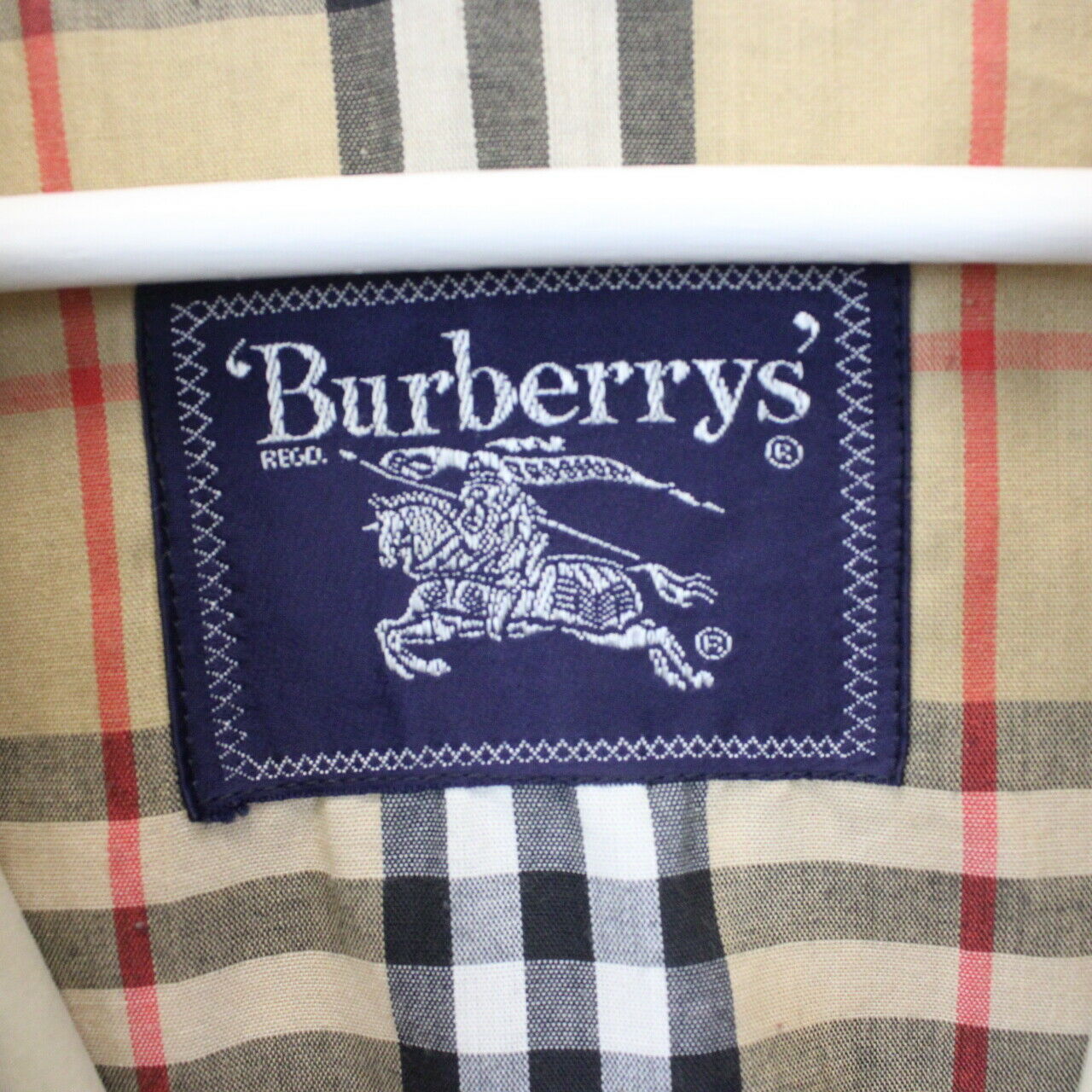 Womens BURBERRYS 90s Mac Trench Coat Beige | Large