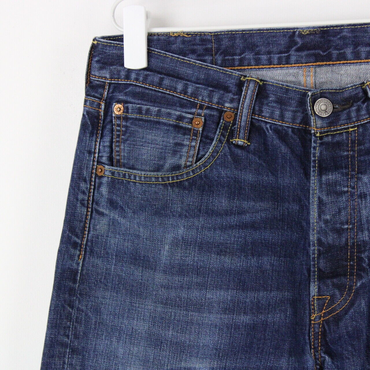 Mens LEVIS 501 Jeans Dark Blue | W31 L28