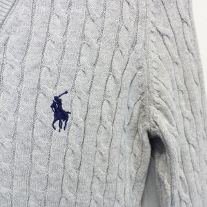 Womens RALPH LAUREN Knit Sweatshirt Grey | XS