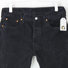 Load image into Gallery viewer, Mens LEVIS 501 Jeans Black Charcoal | W33 L32

