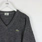 LACOSTE Knit Sweatshirt Grey | Medium