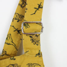 Load image into Gallery viewer, Womens Dinosaur Pinafore Dress Yellow | Medium
