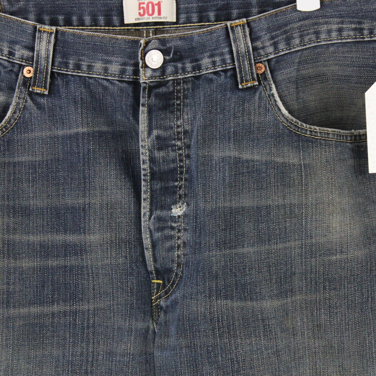 Mens LEVIS 501 Jeans Dark Blue | W38 L34