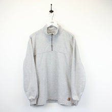 Load image into Gallery viewer, CARHARTT 1/4 Zip Sweatshirt Grey | Medium
