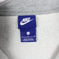Vintage NIKE 1/4 Zip Hoodie Grey | Large