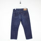 Mens LEVIS 501 Jeans Dark Blue | W36 L28