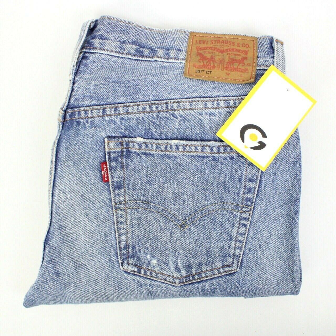 Womens Levis 501 Ct Reworked Jeans Blue | W33 L28 – Gps Vintage