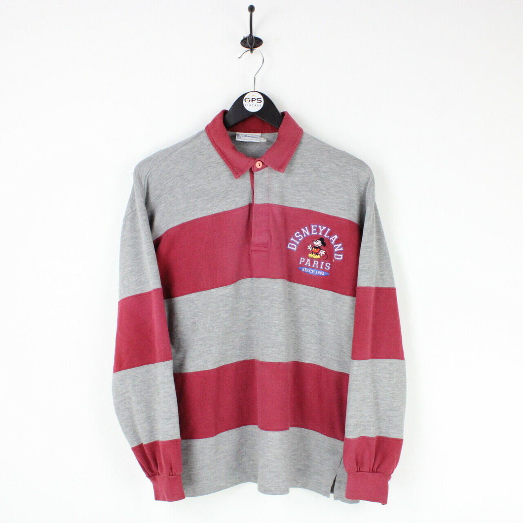 Mens DISNEYLAND PARIS 90s Rugby Polo Shirt Multicolour | Medium