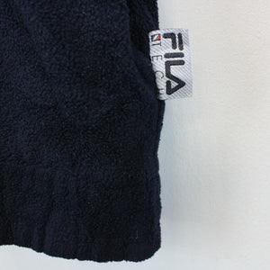 FILA 90s 1/4 Zip Fleece Navy Blue | Medium