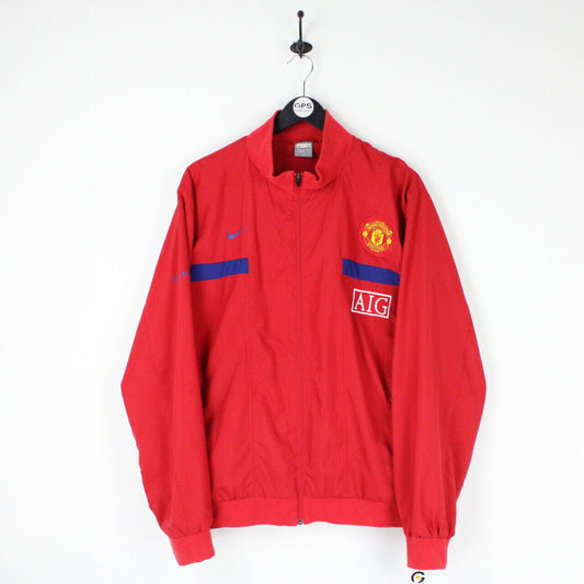 Mens NIKE 00s MANCHESTER UNITED Track Top Red | Large