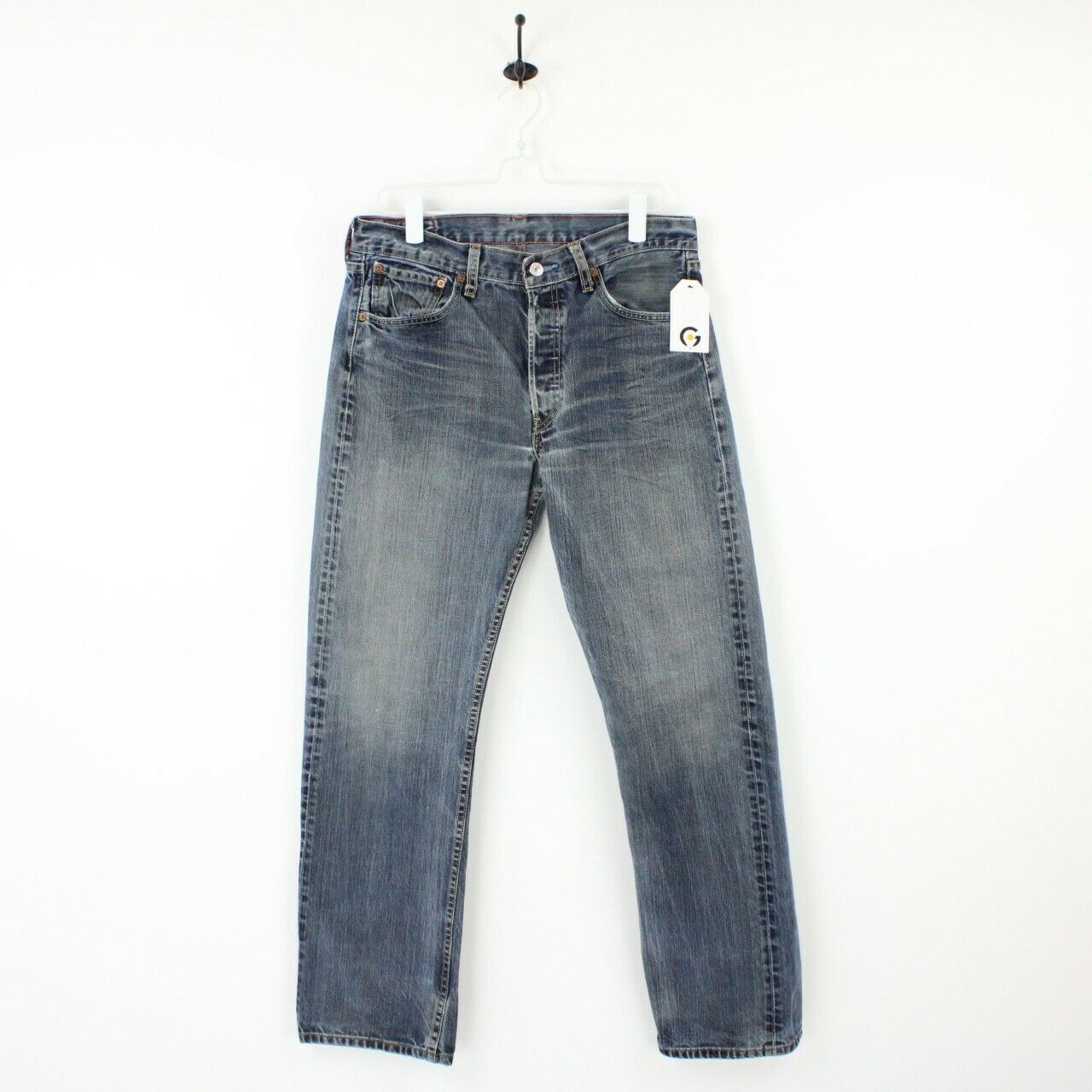 Mens LEVIS 501 Jeans Mid Blue | W33 L32