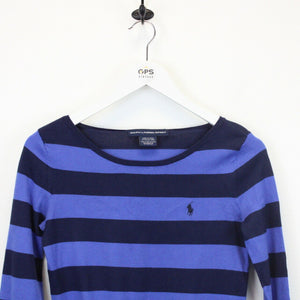 Womens RALPH LAUREN Knit Jumper Blue | XS