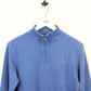Womens RALPH LAUREN 1/4 Zip Sweatshirt Blue | XS