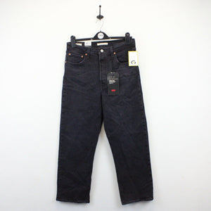 Womens LEVIS Ribcage Jeans Black Charcoal | W31 L27