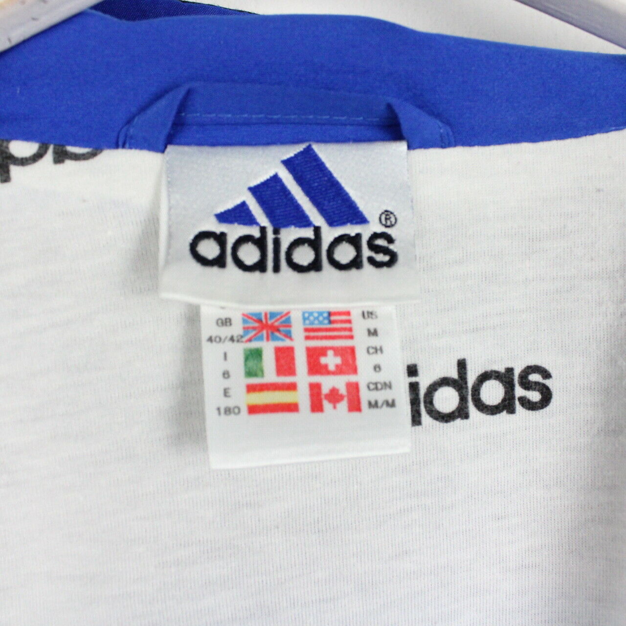 Vintage 90s ADIDAS Track Top Jacket Blue | Medium