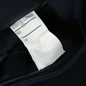 BURBERRYS 90s Wool Duffle Coat Navy Blue | Large