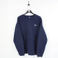 NIKE Sweatshirt Navy Blue | XXL