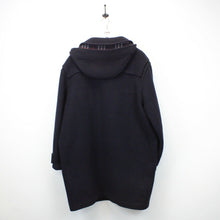 Load image into Gallery viewer, BURBERRYS 90s Wool Duffle Coat Navy Blue | XL
