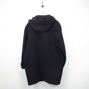 BURBERRYS 90s Wool Duffle Coat Navy Blue | XL