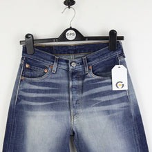 Load image into Gallery viewer, Womens LEVIS 501 Jeans Mid Blue | W26 L32
