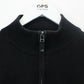 GANT 00s 1/4 Zip Knit Sweatshirt Black | Large