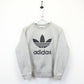 Womens ADIDAS 90s Sweatshirt Grey | Small