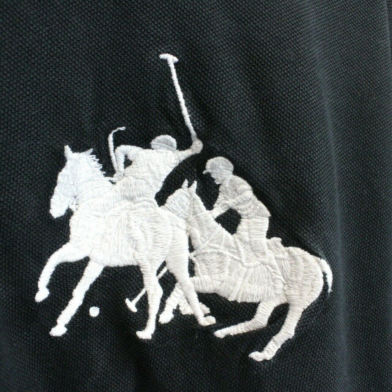 RALPH LAUREN Polo Shirt Black | XXL