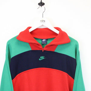 NIKE 80s 1/4 Zip Sweatshirt Multicolour | Small