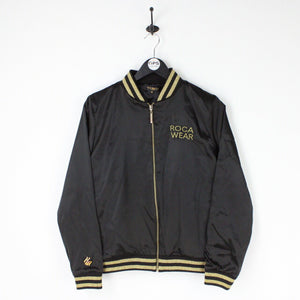 Womens ROCAWEAR Varsity Jacket Black | Medium