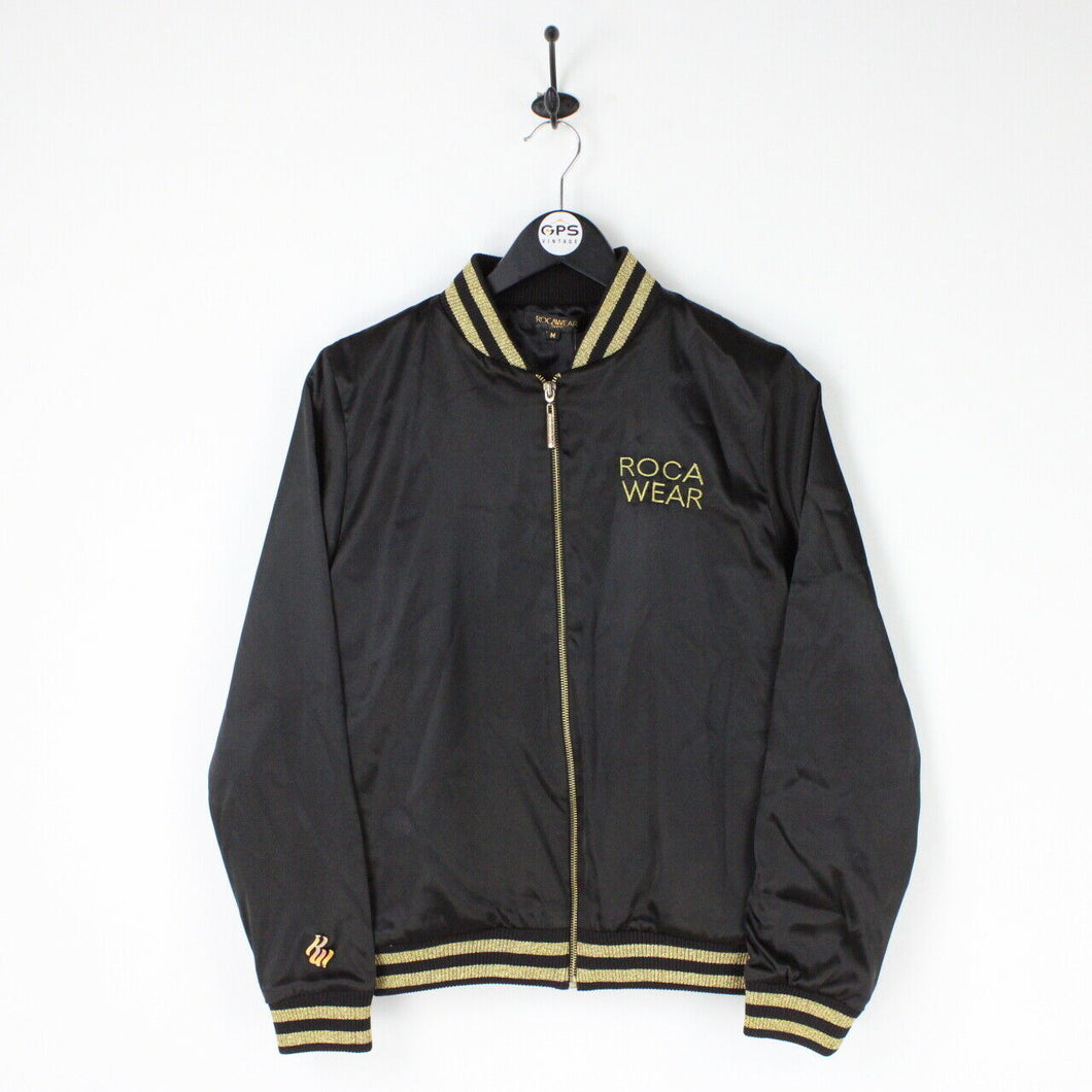Womens ROCAWEAR Varsity Jacket Black | Medium
