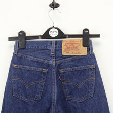 Load image into Gallery viewer, Womens LEVIS 501 Jeans Dark Blue | W24 L30
