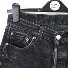 Load image into Gallery viewer, Womens LEVIS 501 Student Jeans Black Charcoal | W29 L32
