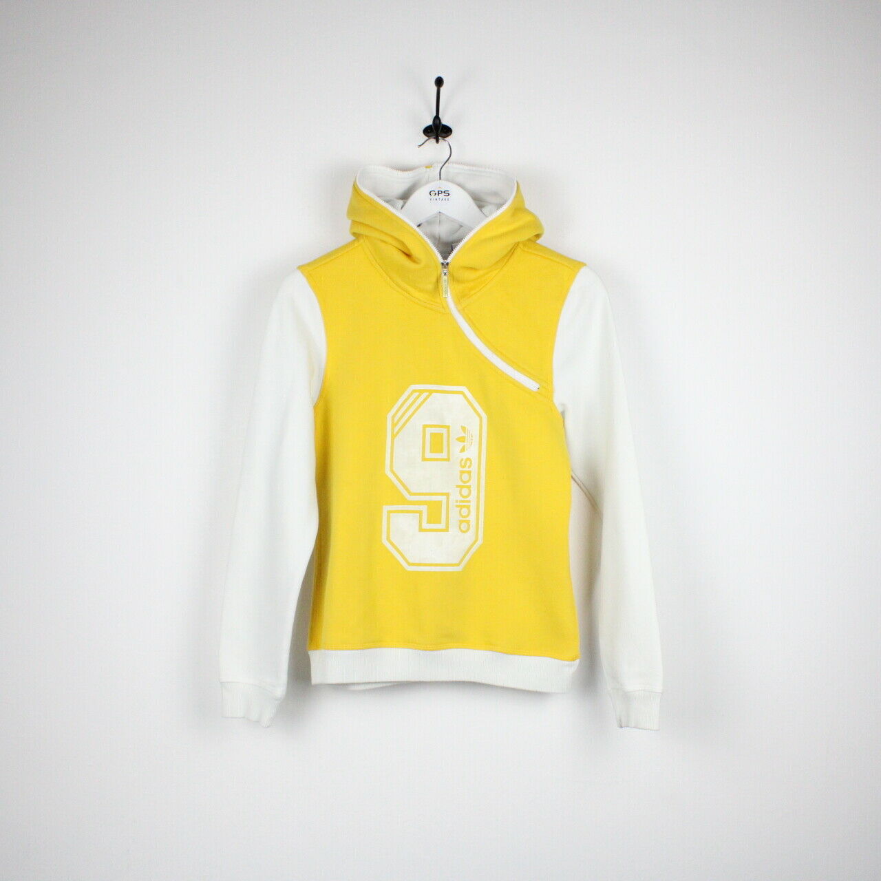 Womens ADIDAS Hoodie Yellow | XS