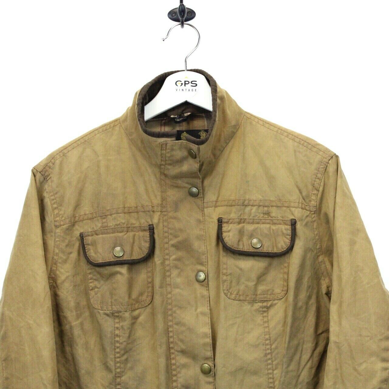 Womens BARBOUR Utility Waxed Jacket Tan | XL