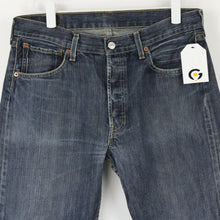 Load image into Gallery viewer, Mens LEVIS 501 Jeans Dark Blue | W33 L32
