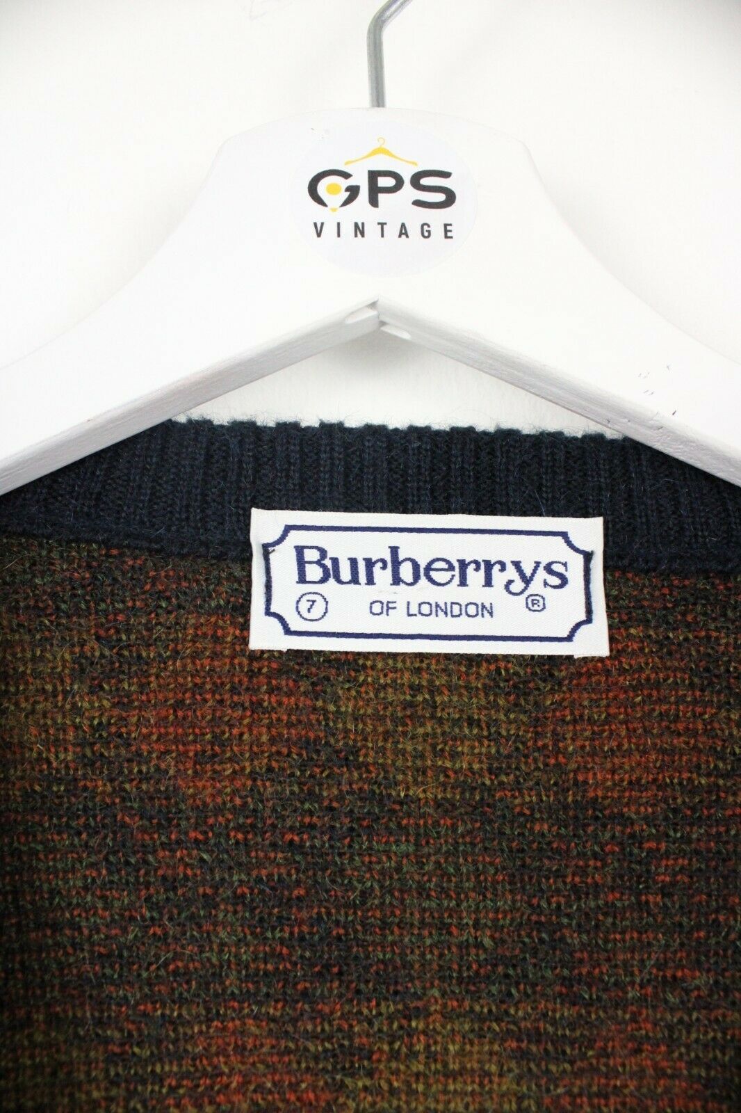 Vintage 90s BURBERRY Knit Sweatshirt Brown | Large