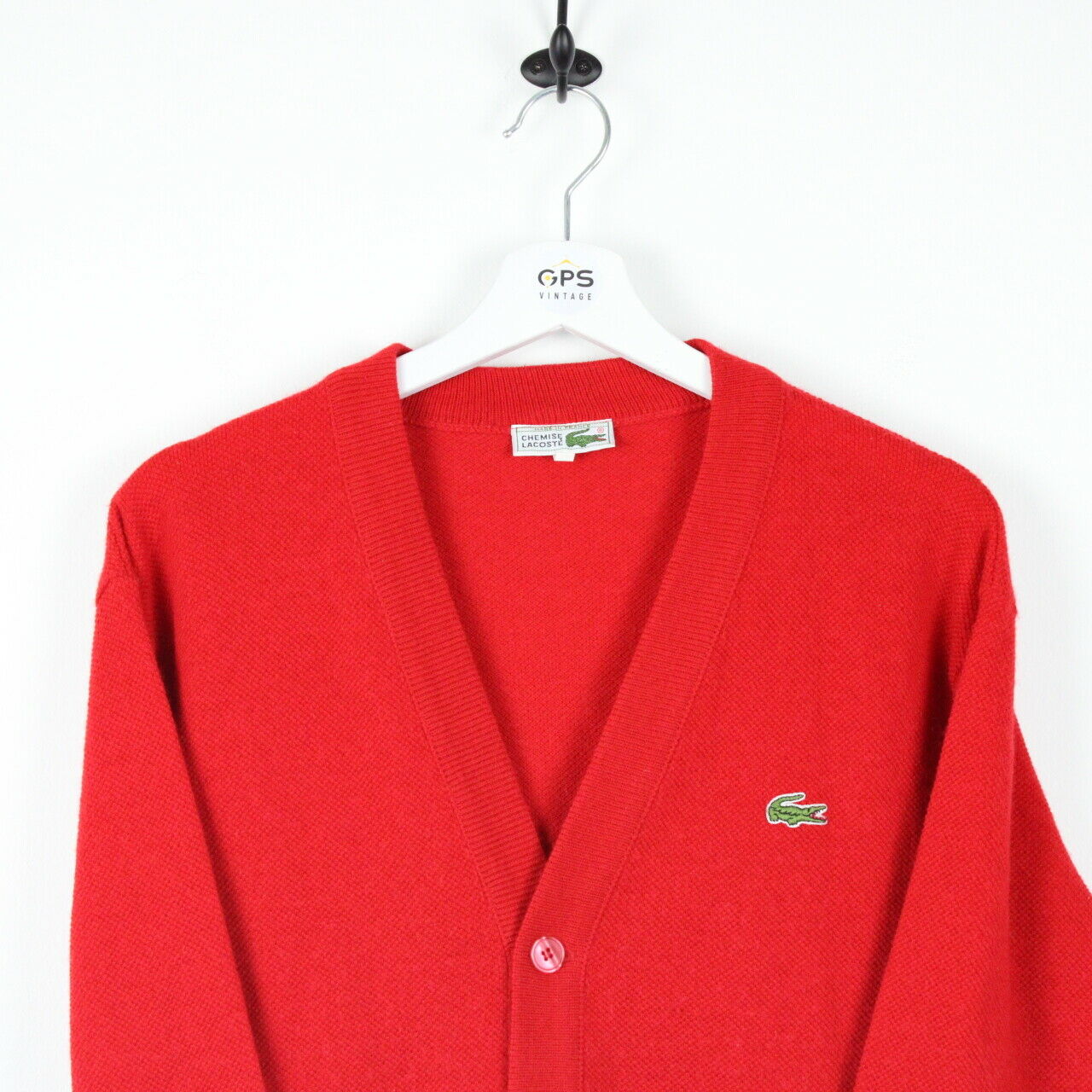 LACOSTE Knit Cardigan Red | Medium