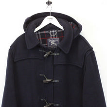 Load image into Gallery viewer, BURBERRYS 90s Wool Duffle Coat Navy Blue | XL
