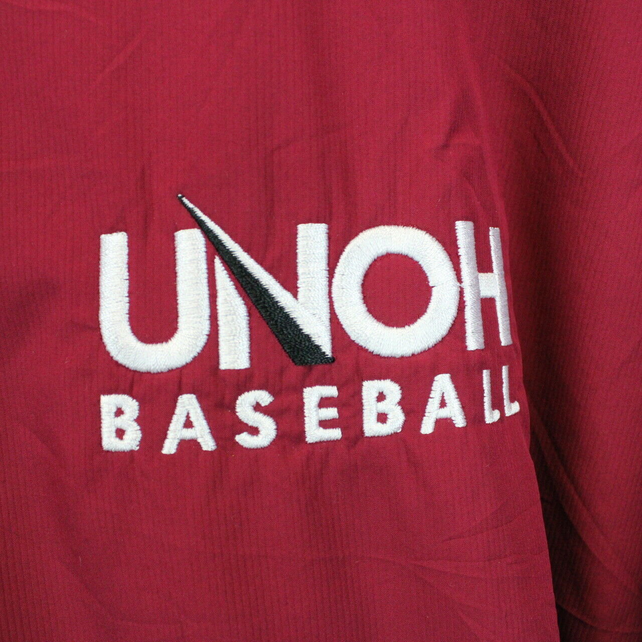 NIKE 1/4 Zip T-Shirt Red | Large