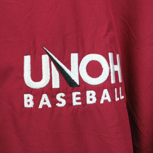 NIKE 1/4 Zip T-Shirt Red | Large
