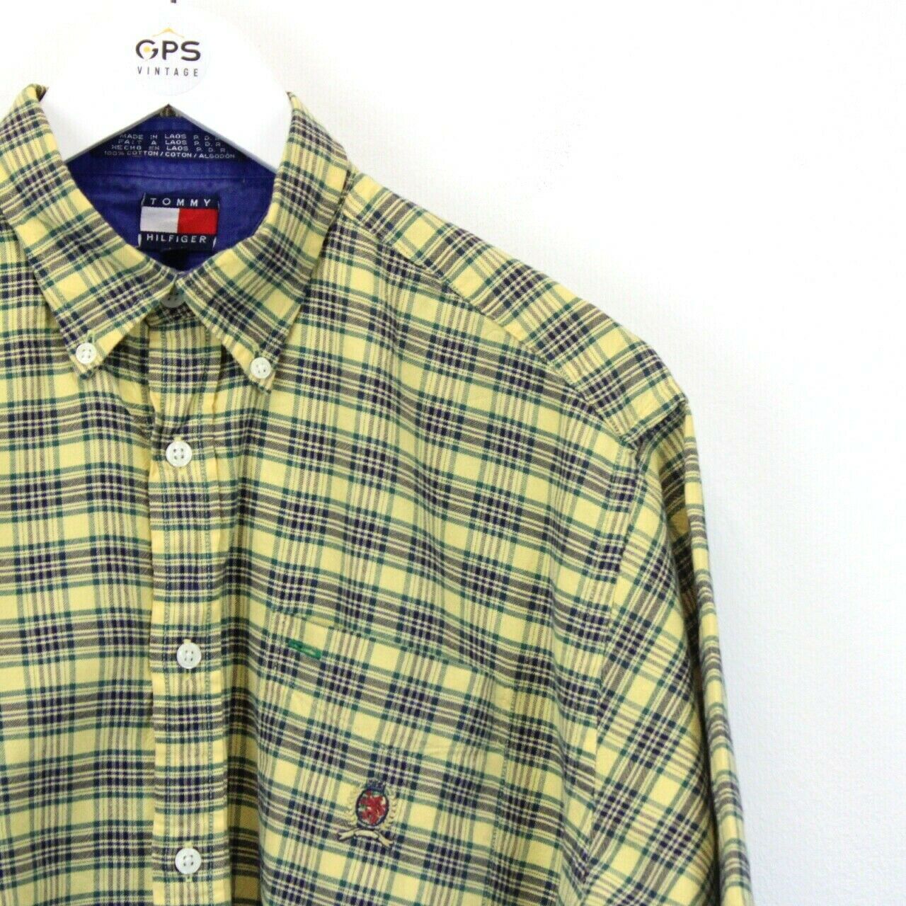 TOMMY HILFIGER 90s Shirt Yellow | Medium