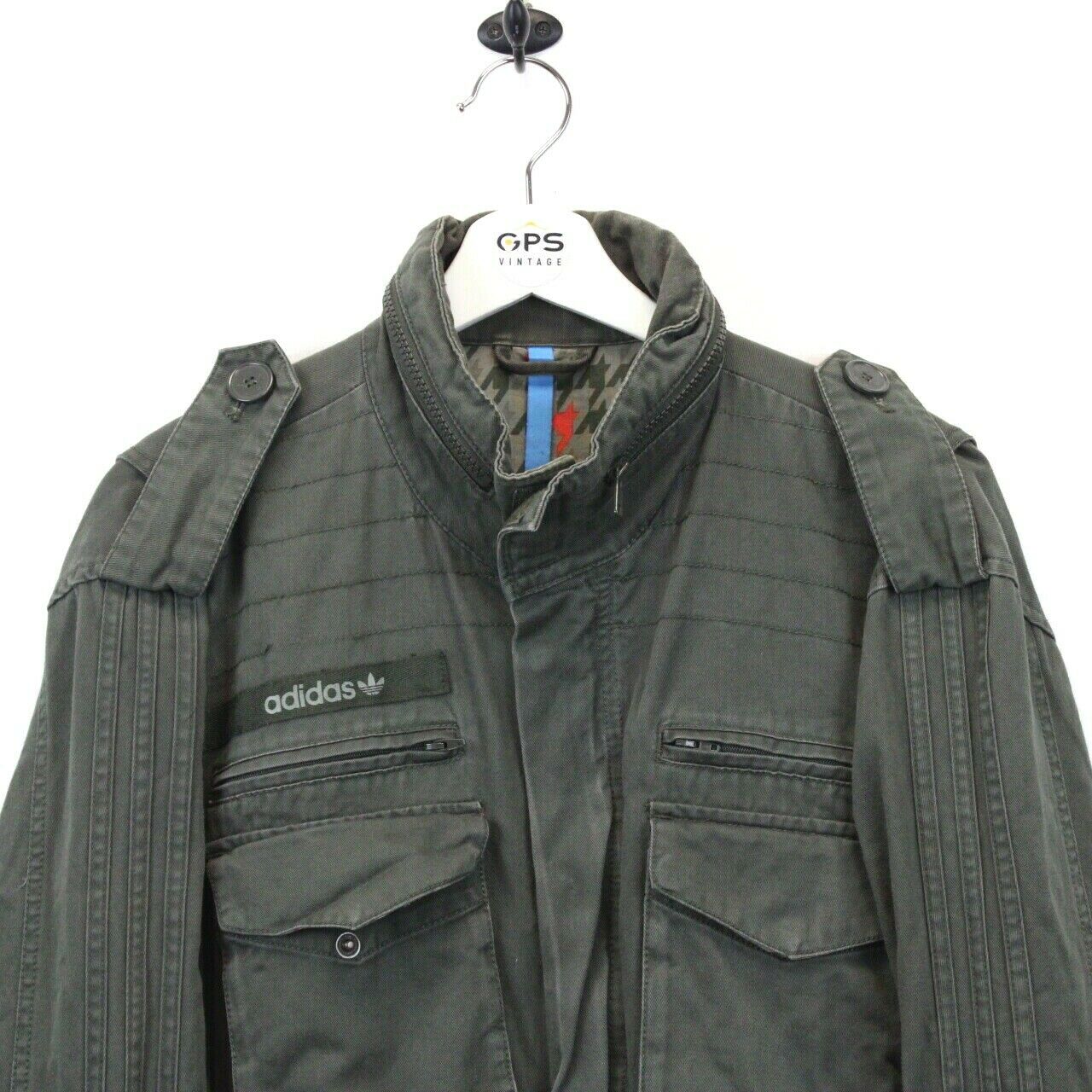 Adidas originals l-wax military coat jacket green Outlet
