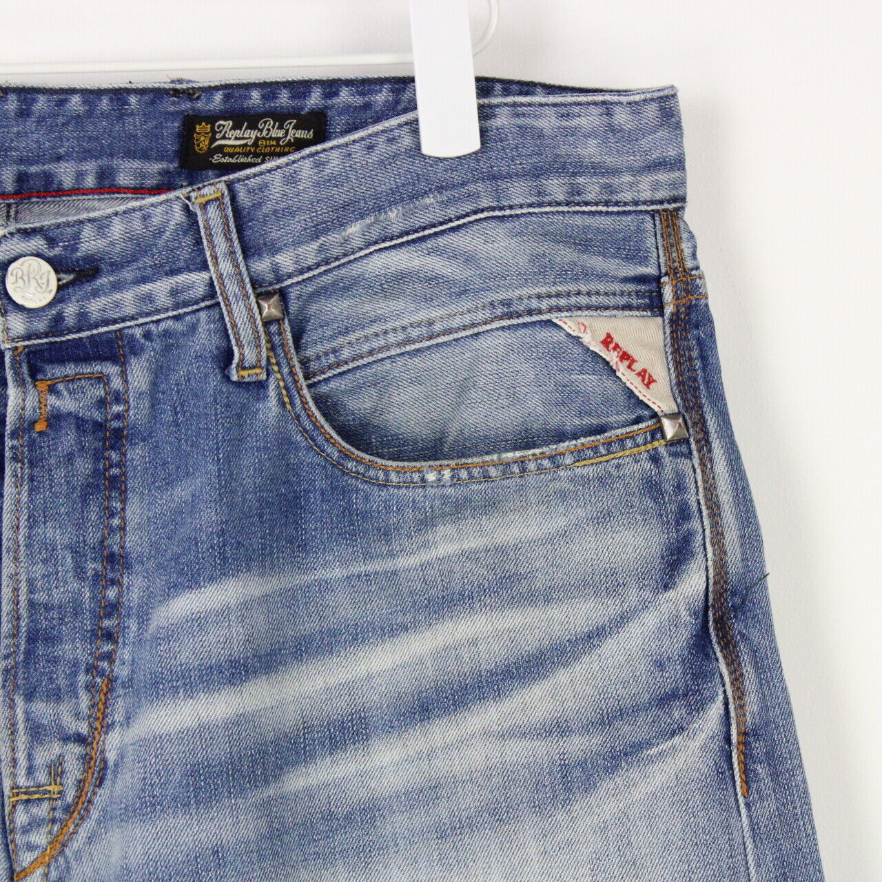 Mens REPLAY Browann Jeans Mid Blue | W36 L30