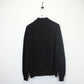 GANT 00s 1/4 Zip Knit Sweatshirt Black | Large