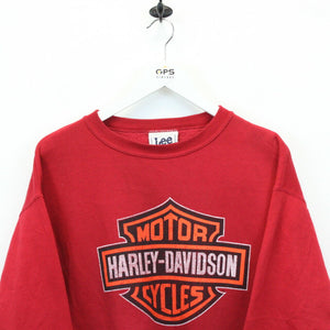 HARLEY DAVIDSON 90s Sweatshirt Red | Large