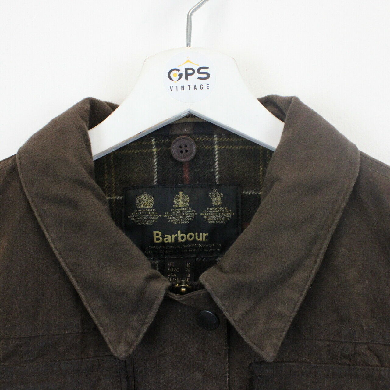 Womens BARBOUR Utility Waxed Jacket Brown | Medium