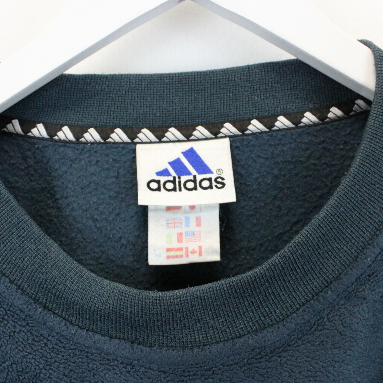 ADIDAS 90s Fleece Sweatshirt Teal | XL