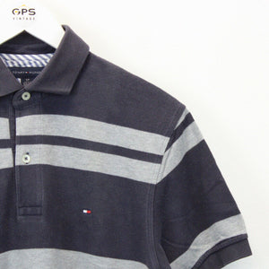 TOMMY HILFIGER Polo Shirt Grey | Small